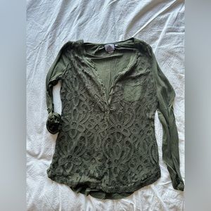 Anthro long or 3/4 sleeve top